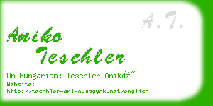 aniko teschler business card
